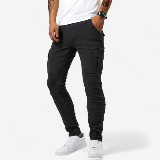 Leo – Slim Fit Denim-Jeans mit Multi-Taschen-Design