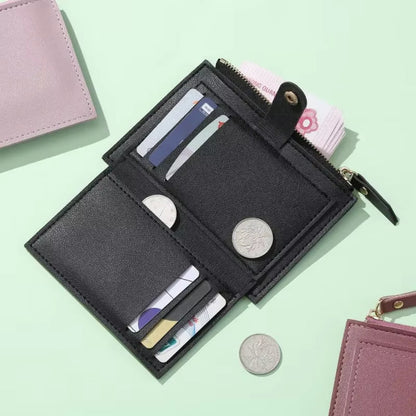 Camille – Schlanke Multi-Taschen-Geldbörse mit Reißverschluss und Klappe