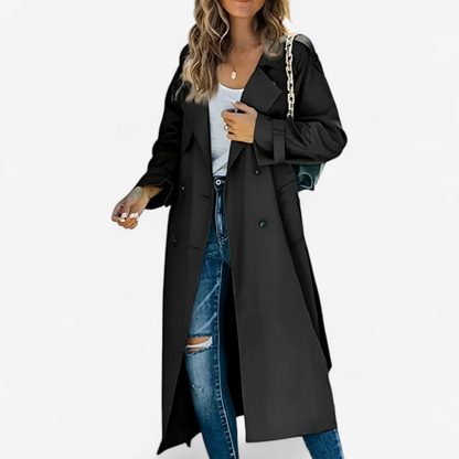 Celestia – Mid-Length Trenchcoat mit Knopfleiste