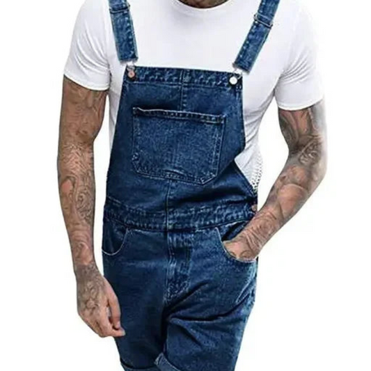 Ronald – Lässiger Jeans-Overall mit verstellbaren Trägern und praktischen Taschen