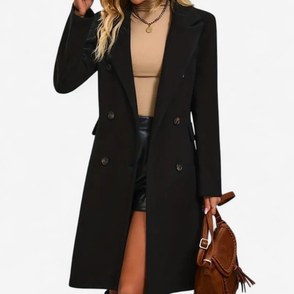 Celesta – Trenchcoat mit langen Ärmeln und doppelreihiger Knopfleiste