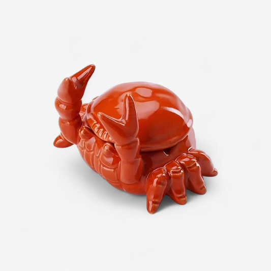 OceanCraft – Krabbenförmiger Aschenbecher mit kompakter Tischdesign