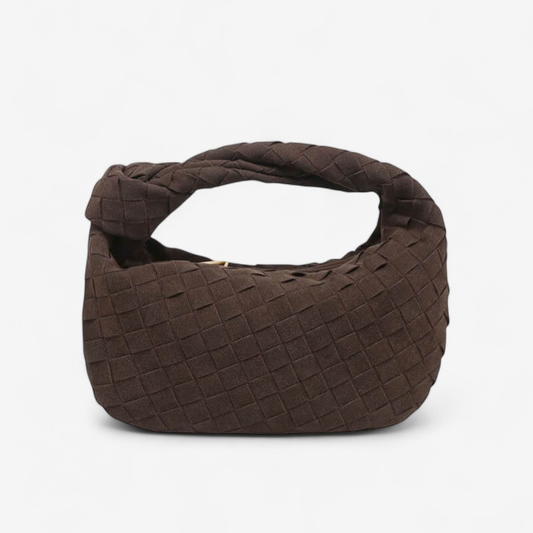 Elora – Mini-Suede-Tasche mit geflochtenem Knotendesign