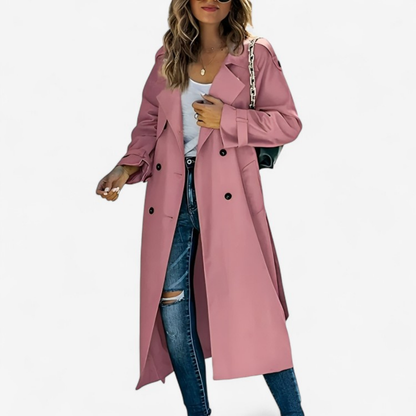 Celestia – Mid-Length Trenchcoat mit Knopfleiste