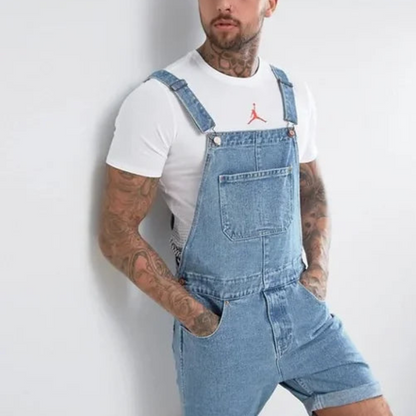 Ronald – Lässiger Jeans-Overall mit verstellbaren Trägern und praktischen Taschen