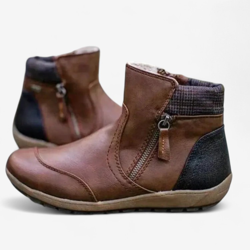Sophia – Rundspitzen-Stiefeletten im Retro-Chelsea-Stil