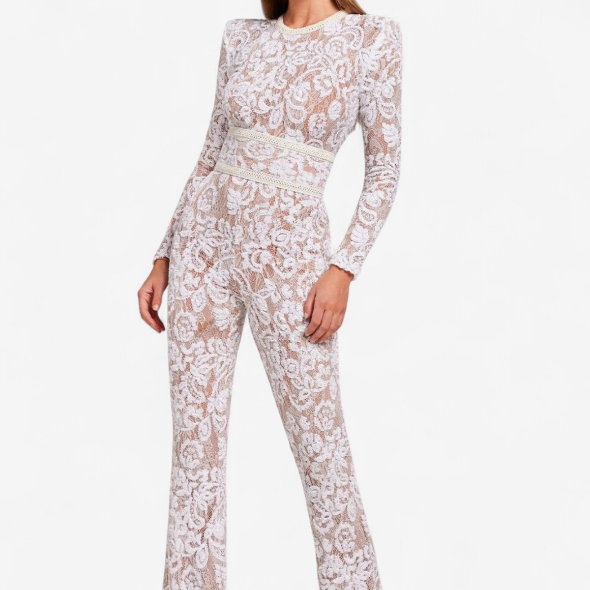 Novae – Bodysuit mit langen Ärmeln und Rundhalsausschnitt