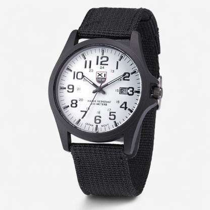 Adrian – Militärische Armbanduhr mit Rundem Zifferblatt