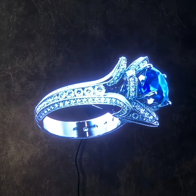 HoloBeam – WiFi 3D Hologramm-Lüfterprojektor mit schwebenden Lichtvisuals