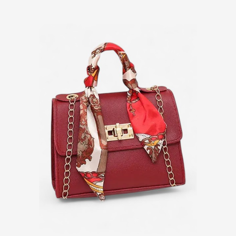 Sophia – Handtasche mit Klappenverschluss und Kettenakzent