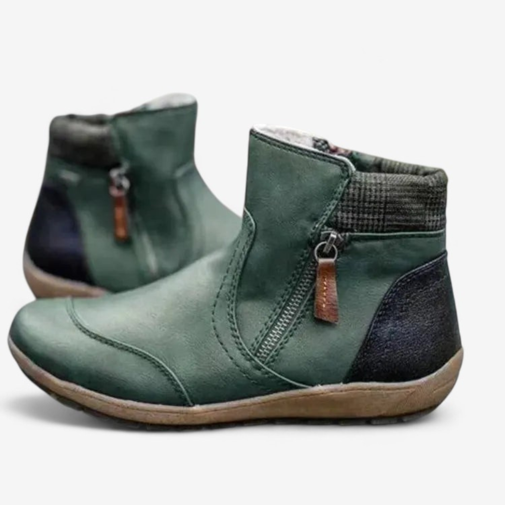 Sophia – Rundspitzen-Stiefeletten im Retro-Chelsea-Stil