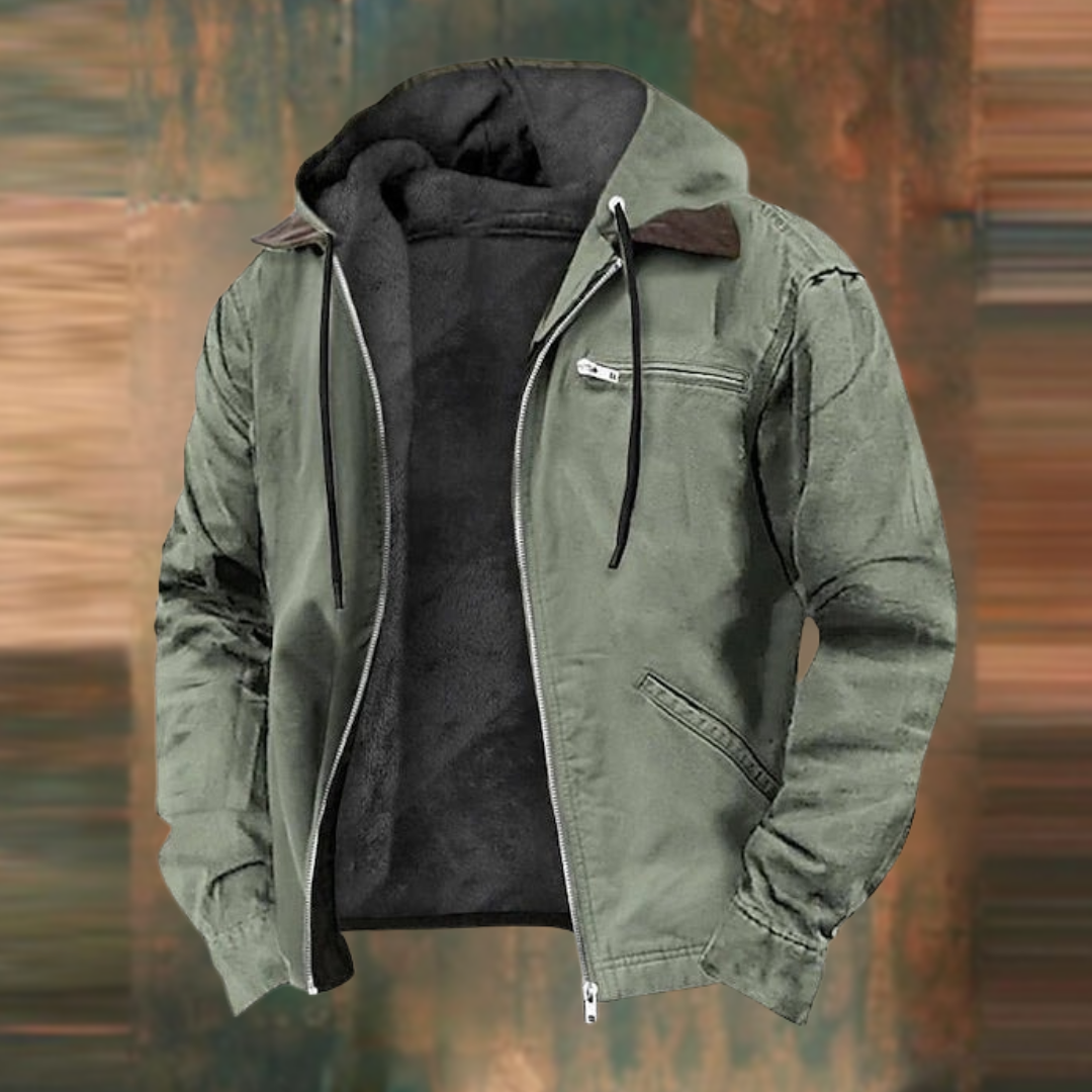 Adrian – Kapuzenjacke mit Reißverschluss und Fronttaschen
