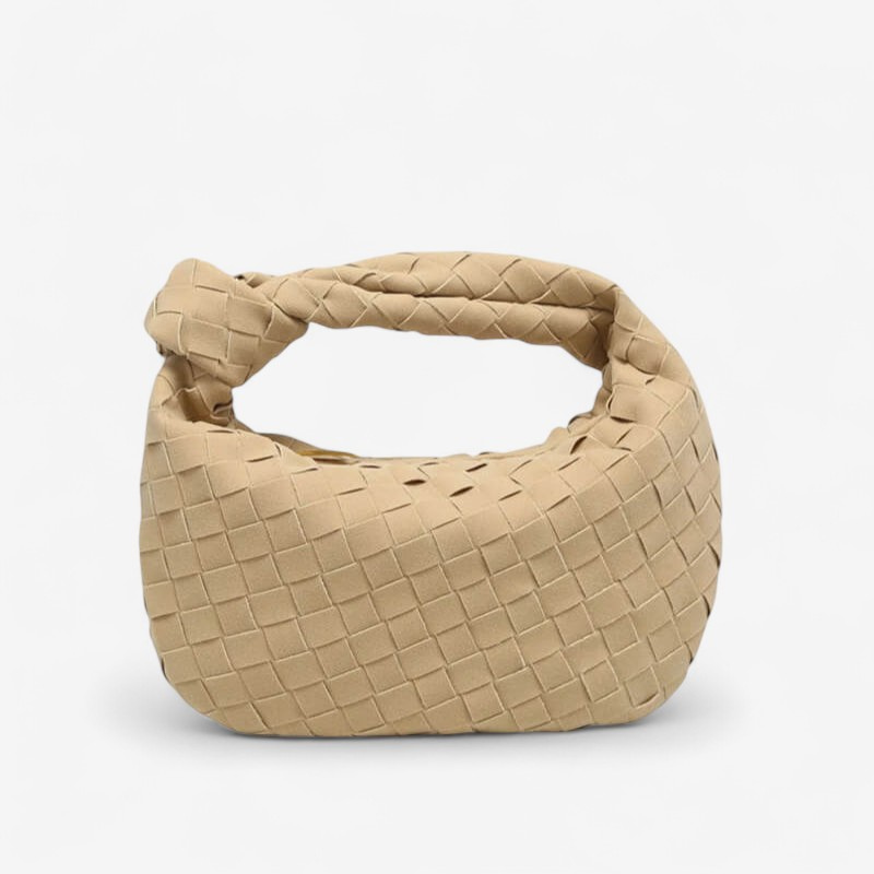 Elora – Mini-Suede-Tasche mit geflochtenem Knotendesign