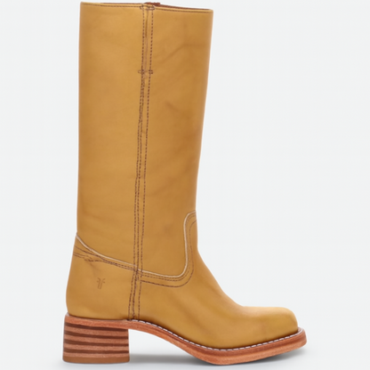 Cora – Knöchelhohe Stiefel mit Blockabsatz und Rundspitze