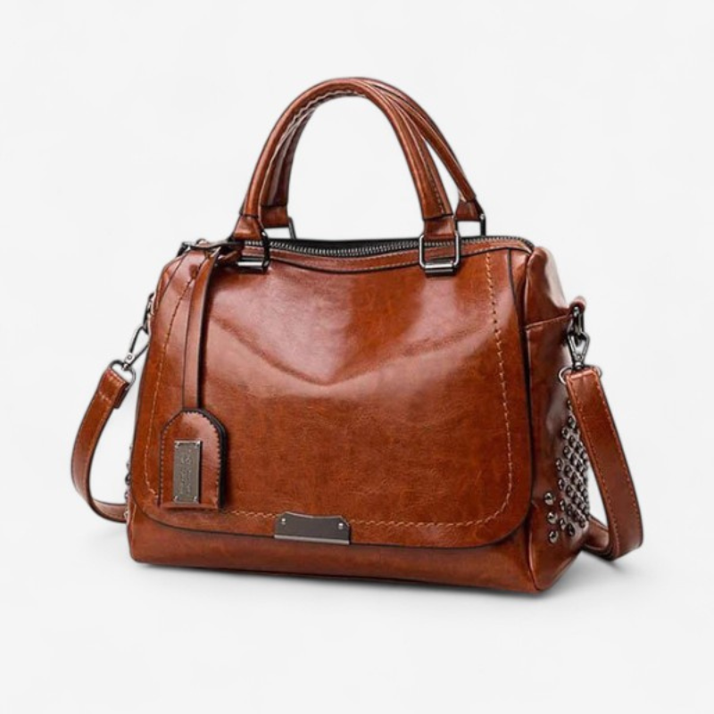 Elara – Weiche Lederschultertasche mit Verstellbarem Riemen