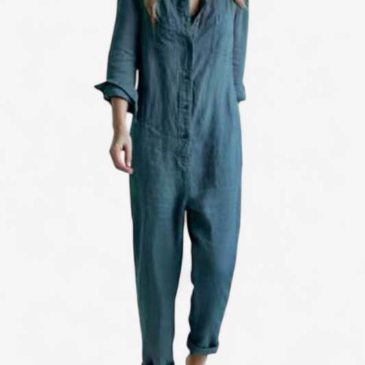 Hannah – Jumpsuit mit langen Ärmeln und durchgehendem Bein