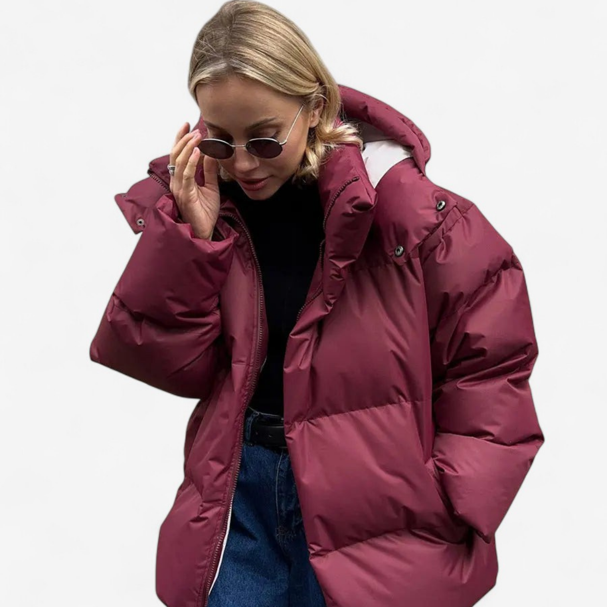 Elodie – Jacke mit langen Ärmeln und aufstehendem Kragen