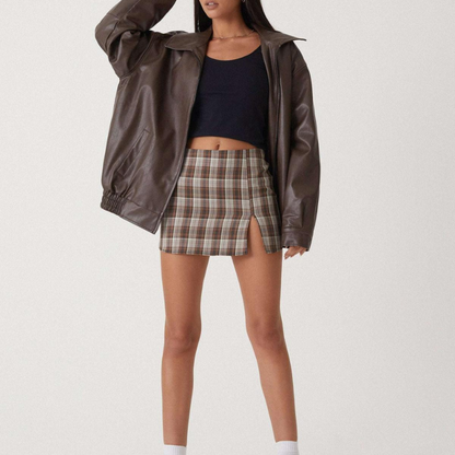 Lydia – Jacke mit Umlegekragen und Reißverschluss