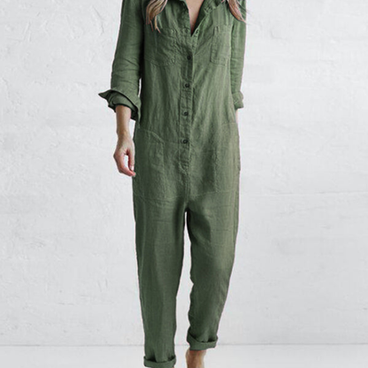 Hannah – Jumpsuit mit langen Ärmeln und durchgehendem Bein