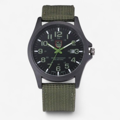 Adrian – Militärische Armbanduhr mit Rundem Zifferblatt