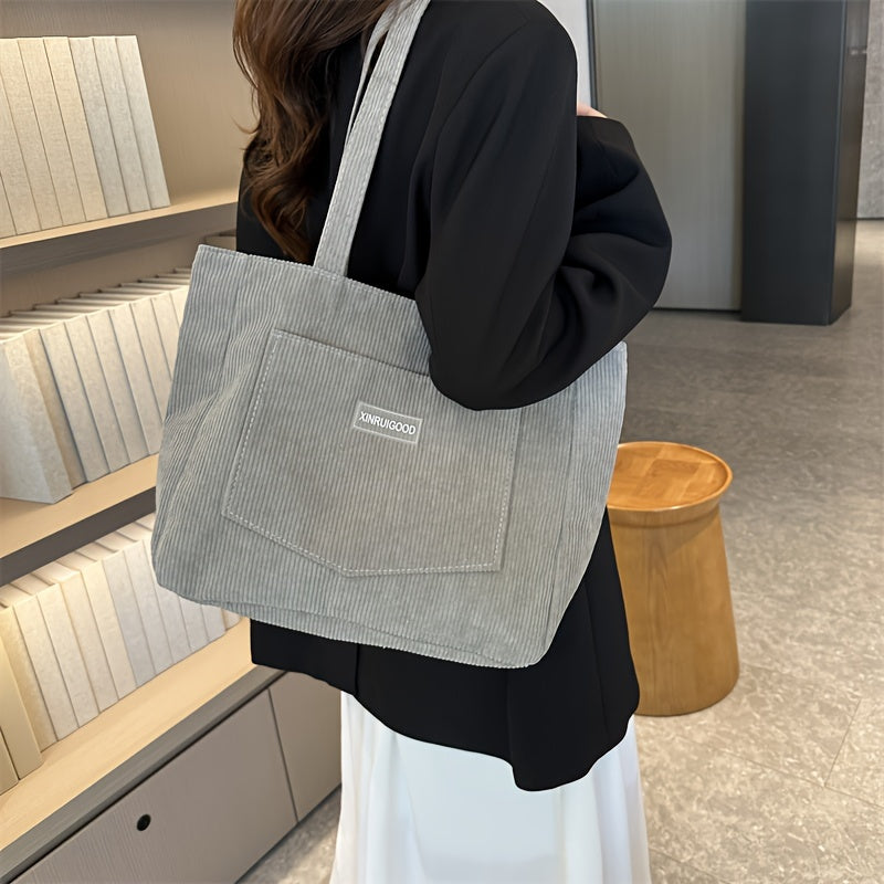 Clara – Cordtasche mit Verstellbarem Schultergurt