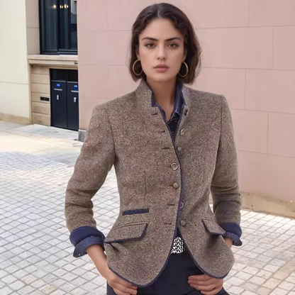 Clara – Cardigan-Cape-Jacke mit Ausgeschnittenen Ärmeln