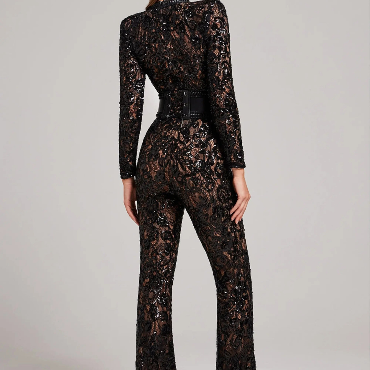 Novae – Bodysuit mit langen Ärmeln und Rundhalsausschnitt