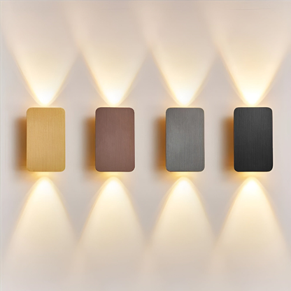 LumeCore – LED-Wandleuchte mit rechteckiger Struktur