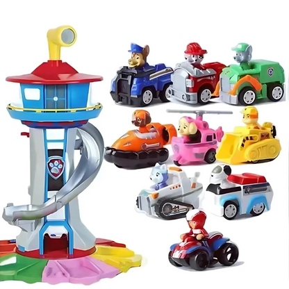 PlayNest – Turm-Spielset mit Fahrzeugen und Figuren