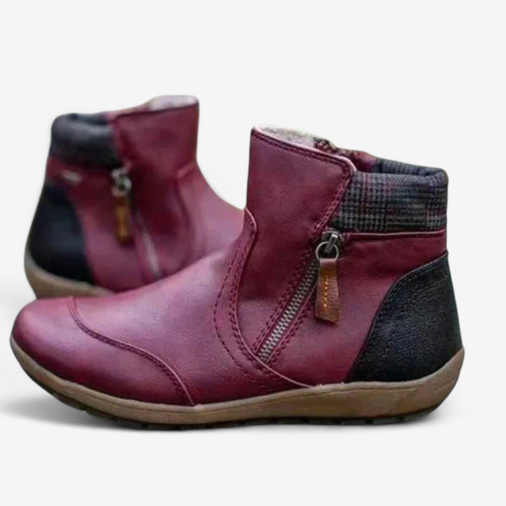 Sophia – Rundspitzen-Stiefeletten im Retro-Chelsea-Stil
