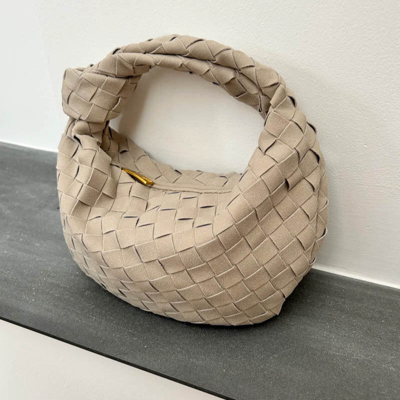 Elora – Mini-Suede-Tasche mit geflochtenem Knotendesign