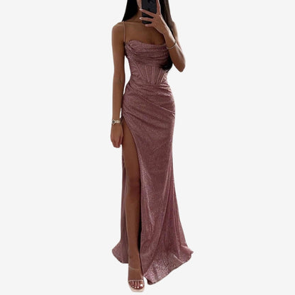 Anna – Ärmelloses Bodycon-Kleid mit Seitenschlitz