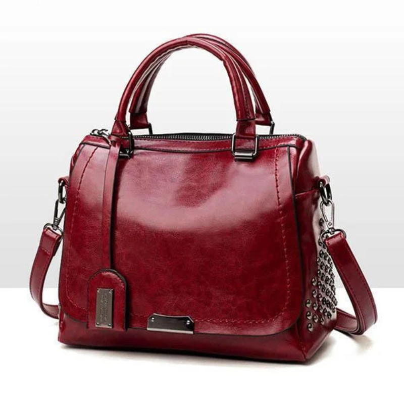 Elara – Weiche Lederschultertasche mit Verstellbarem Riemen