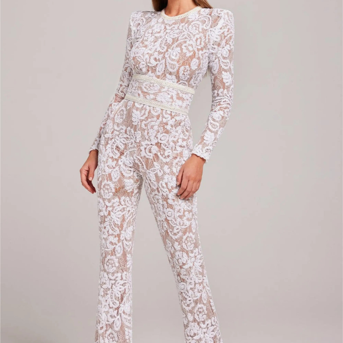Novae – Bodysuit mit langen Ärmeln und Rundhalsausschnitt