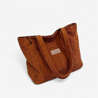 Clara – Cordtasche mit Verstellbarem Schultergurt