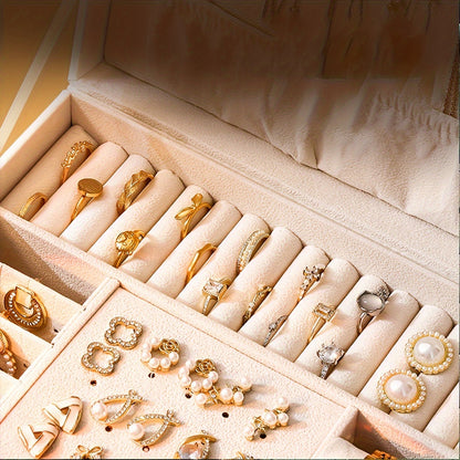 LuxeVault – Schmuckbox aus Leder mit mehreren Schubladen