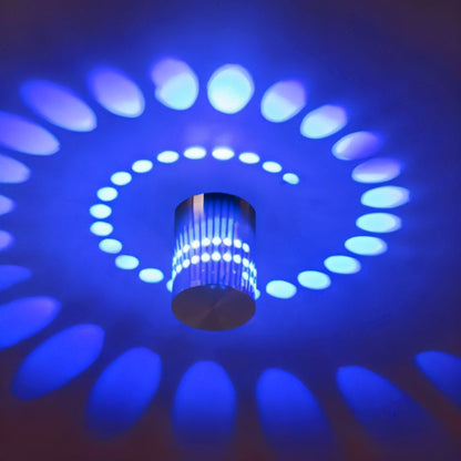 LumoSpire – Spiral-LED-Wandleuchte mit Lebendigen Farbeffekten