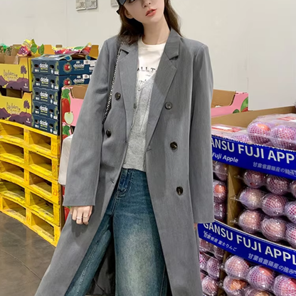 Celestia – Mid-Length Trenchcoat mit Knopfleiste