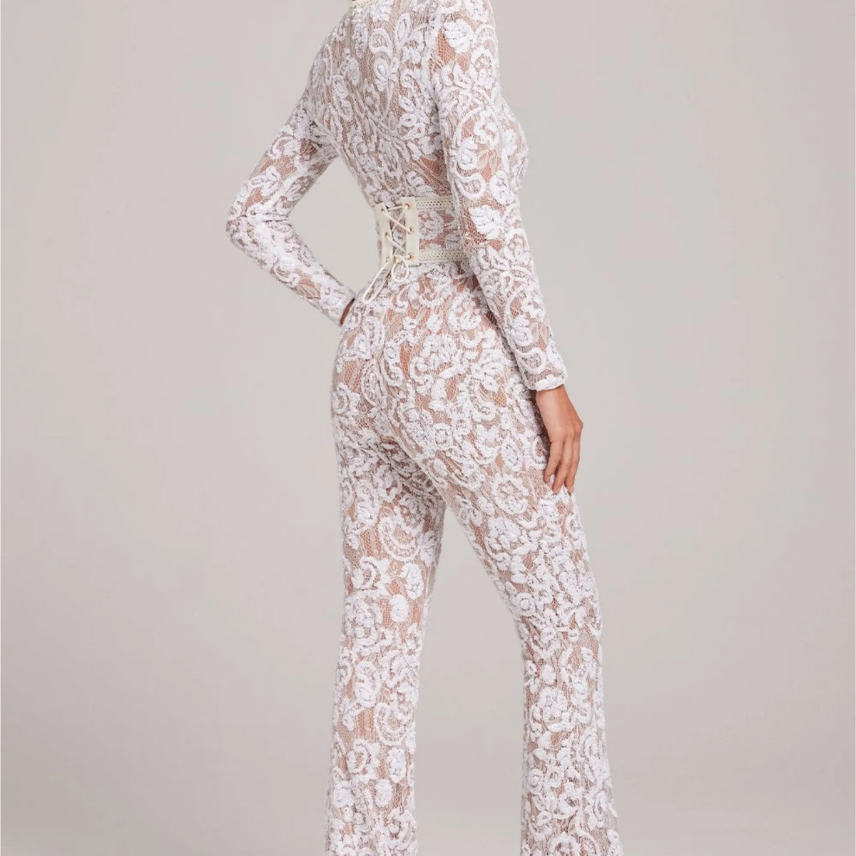 Novae – Bodysuit mit langen Ärmeln und Rundhalsausschnitt
