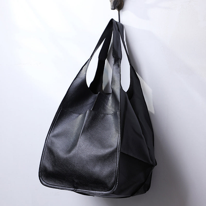 Arlina – Große Leder-Weekender Tasche mit strukturierter Form