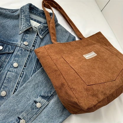 Clara – Cordtasche mit Verstellbarem Schultergurt