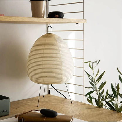 ZenGlow – Japanische Reispapierlampe in neutralen Farbtönen