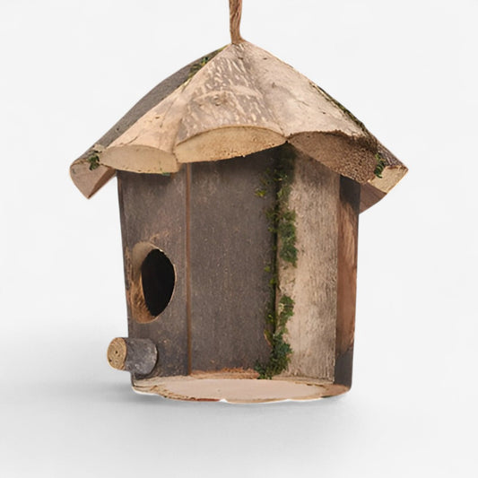NestHaven – Vogelhaus aus Holz mit rustikalem Rahmen