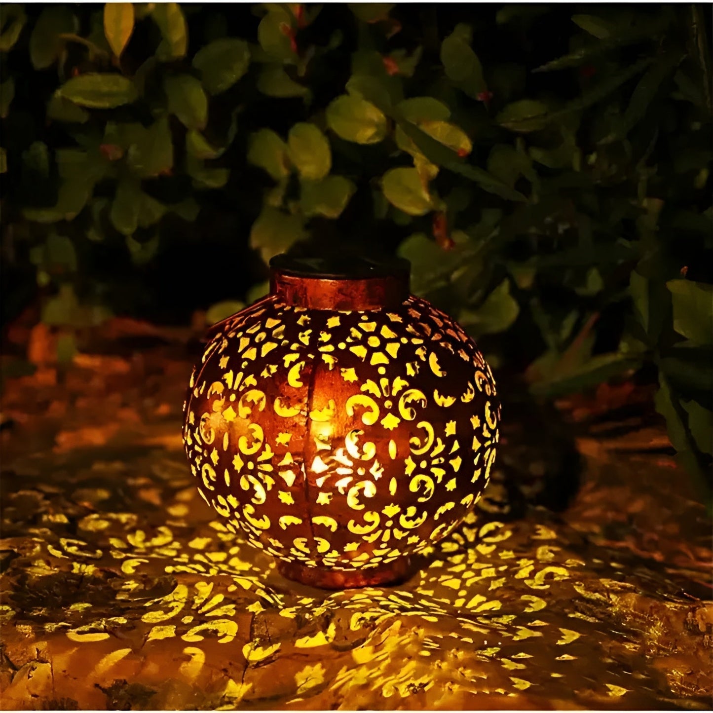 SolarFlare – Vintage-Solar-Gartenleuchte mit wasserdichtem Design