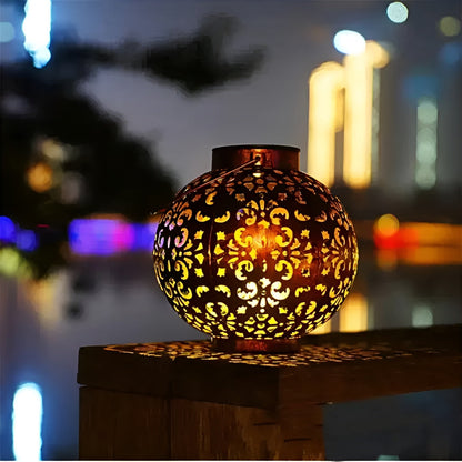 SolarFlare – Vintage-Solar-Gartenleuchte mit wasserdichtem Design