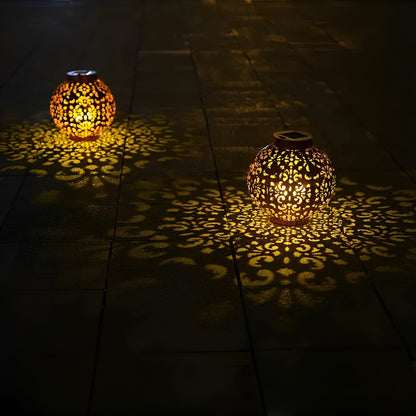 SolarFlare – Vintage-Solar-Gartenleuchte mit wasserdichtem Design