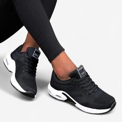 Elora – Plateau-Mesh-Sneaker mit Schnürverschluss