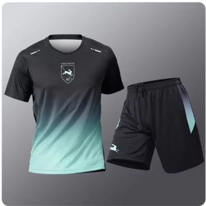 Rynor – Zweiteiliges Set mit bedrucktem Kurzarm-T-Shirt und passenden Shorts