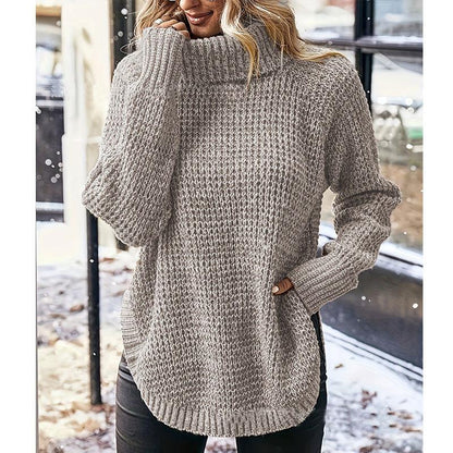 Elara – Langer Pullover mit Rundhals und Langarm