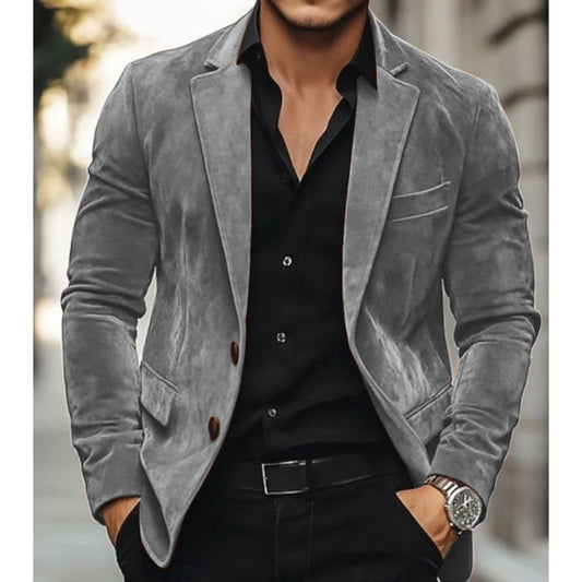 Adrian – Langärmeliger Blazer mit Reverskragen und Taschen